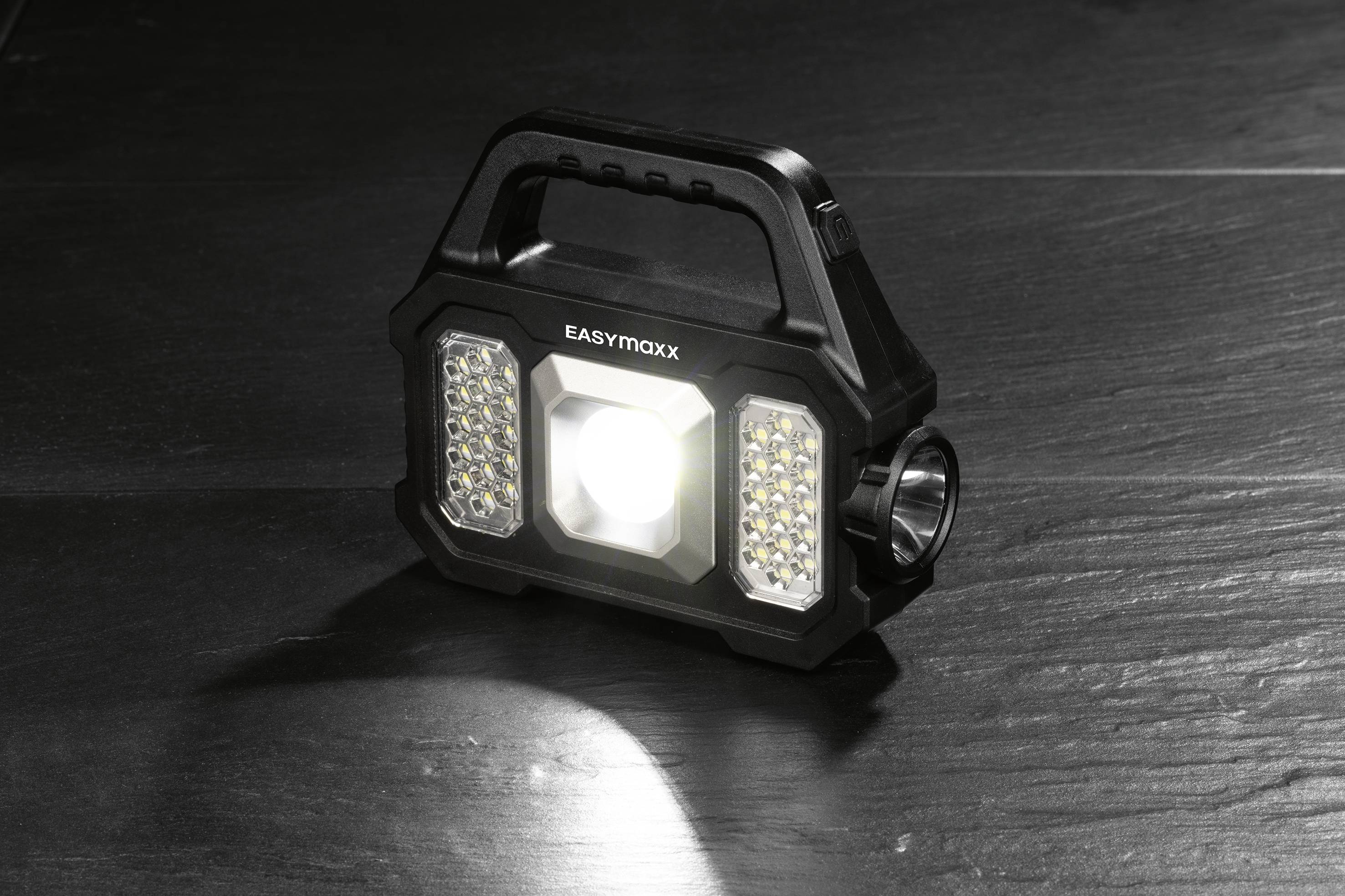 easymaxx 12899 LED (monochrome), COB LED Work light rechargeable, solar-powered