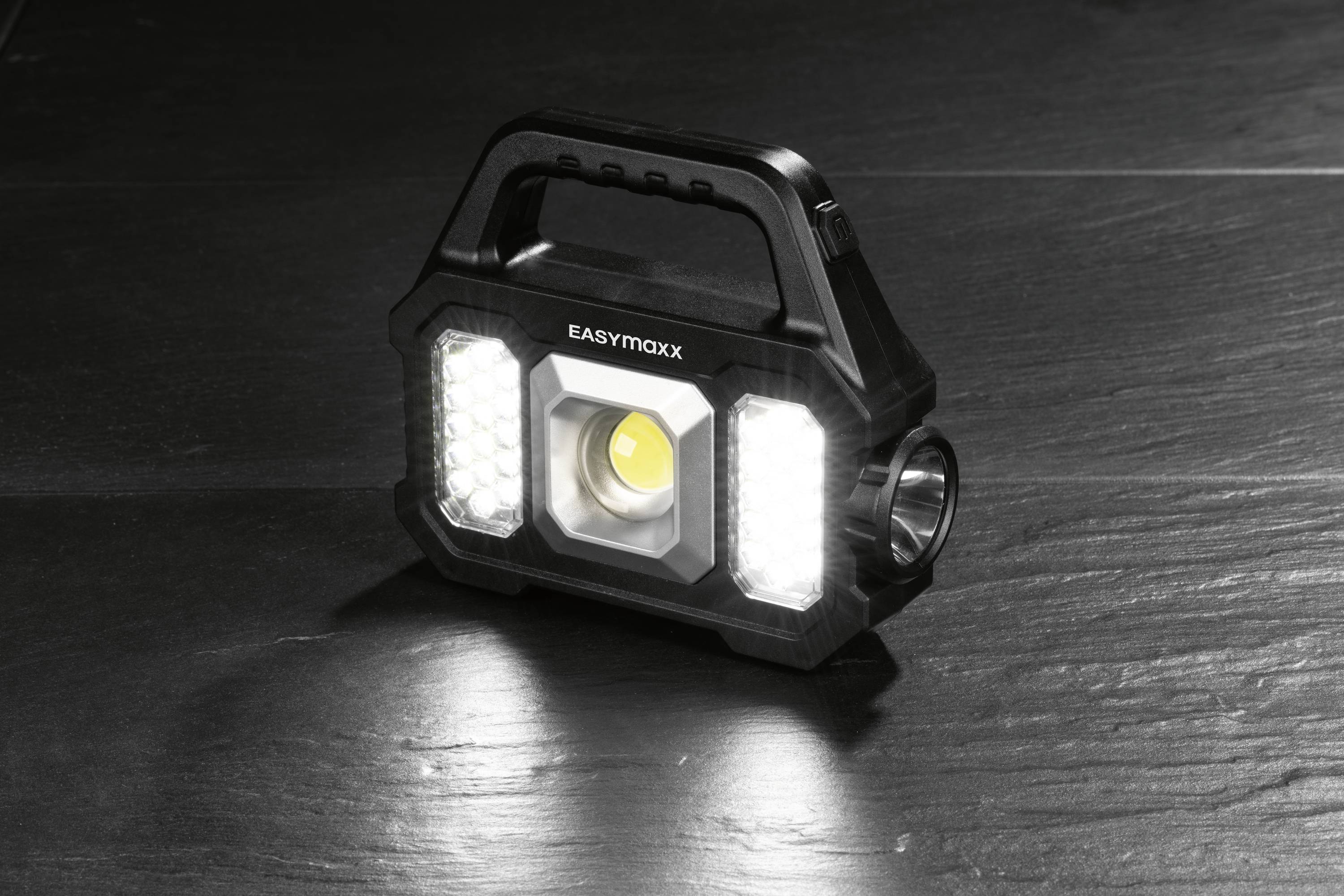 easymaxx 12899 LED (monochrome), COB LED Work light rechargeable, solar-powered