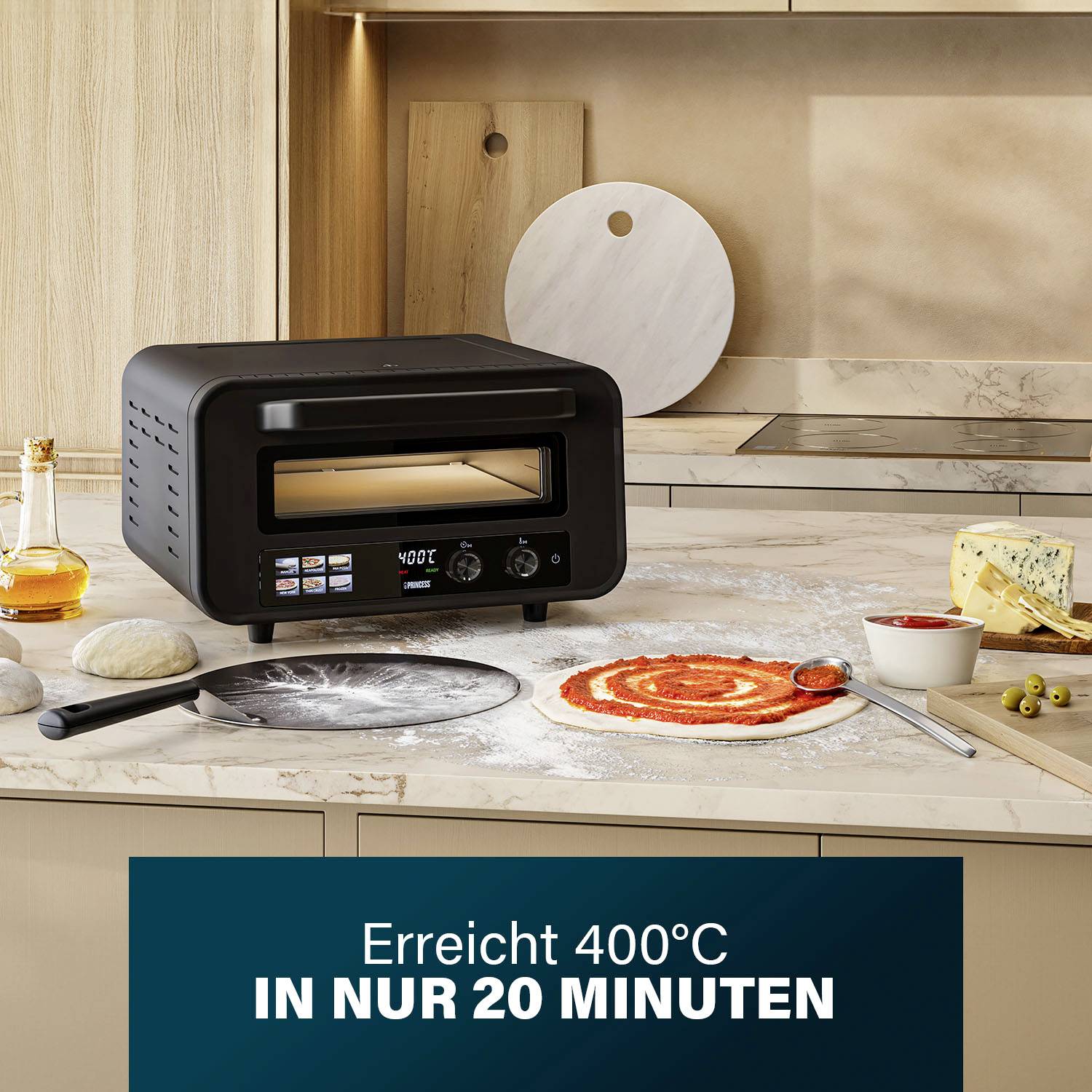 Princess Pro Max Pizza oven with pizza stone