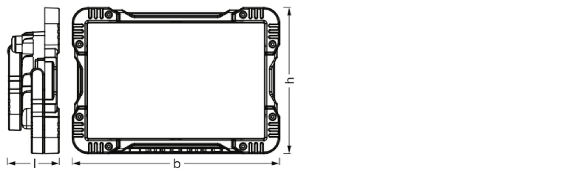 OSRAM HOMELIGHTING LED Worklight Panel 50W 4000K LED industrial light 4099854430350