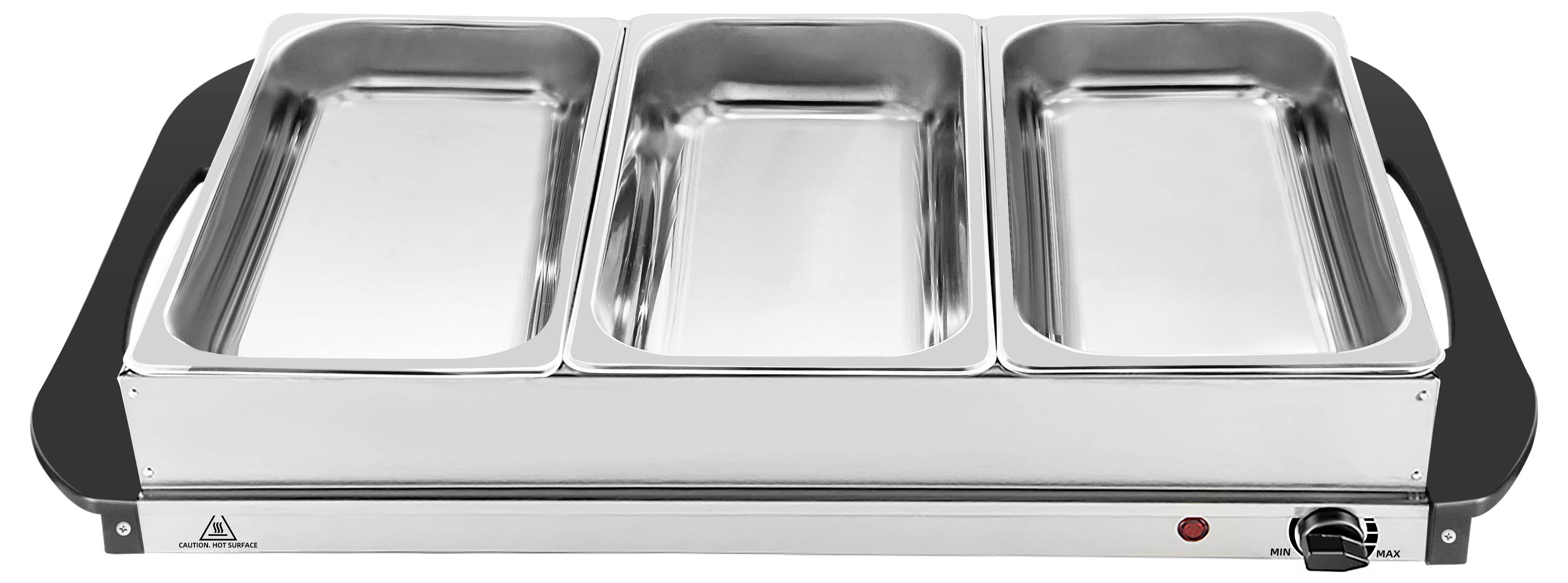 Silva Homeline SH 4.1 425009 Buffet warmer Stainless steel, Black