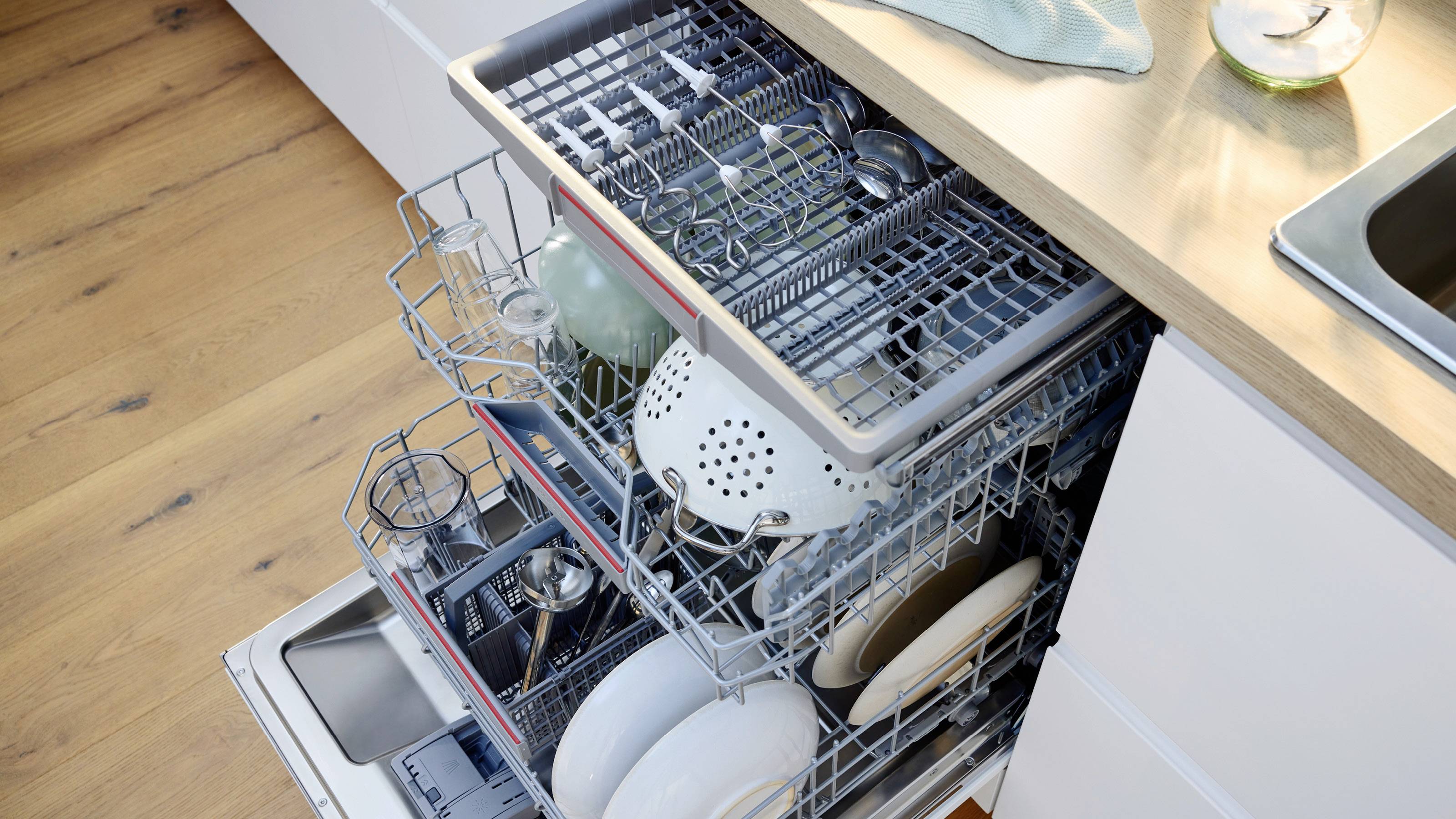 Bosch ErgoMixx 750 Watt, Edelstahl-Mixuß Hand-held mixer 750 W Black, White