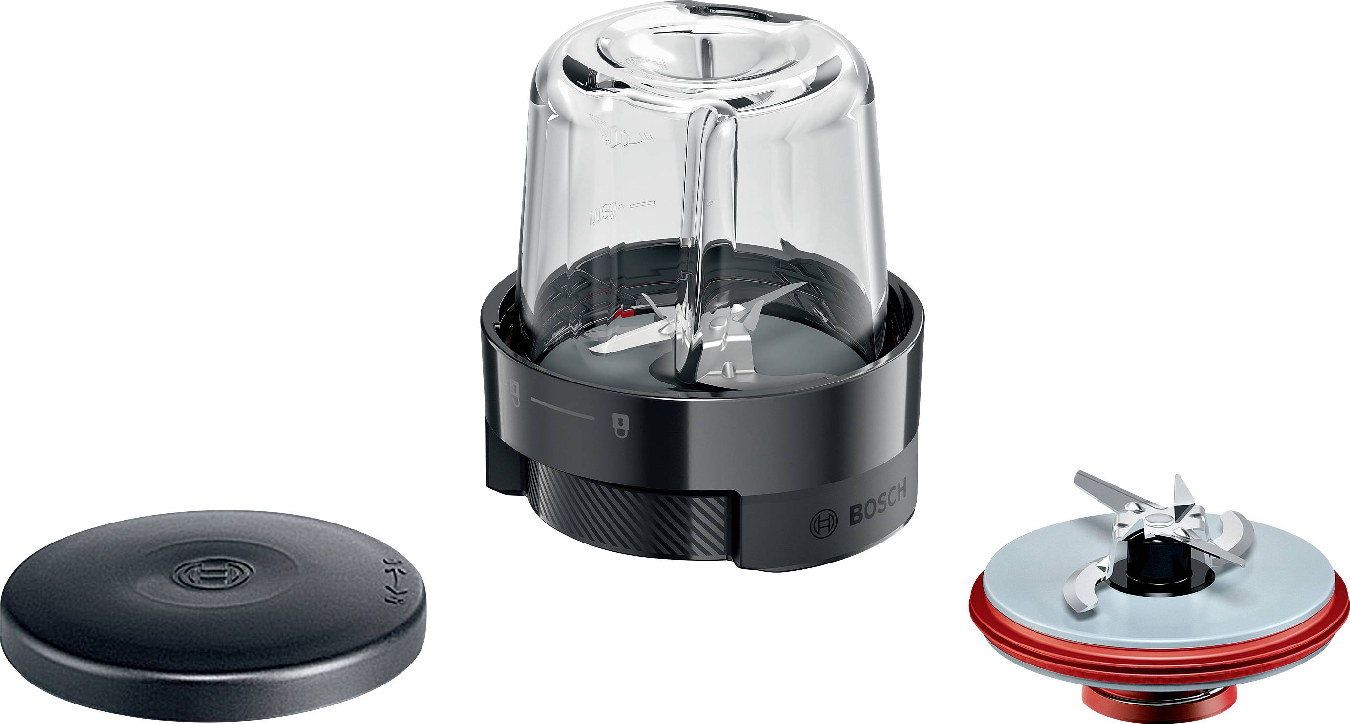 Bosch 3 in 1 Mühle Zerkleinerer für Bosch Küchenmaschine Serie 6 und 8 Food chopper Black