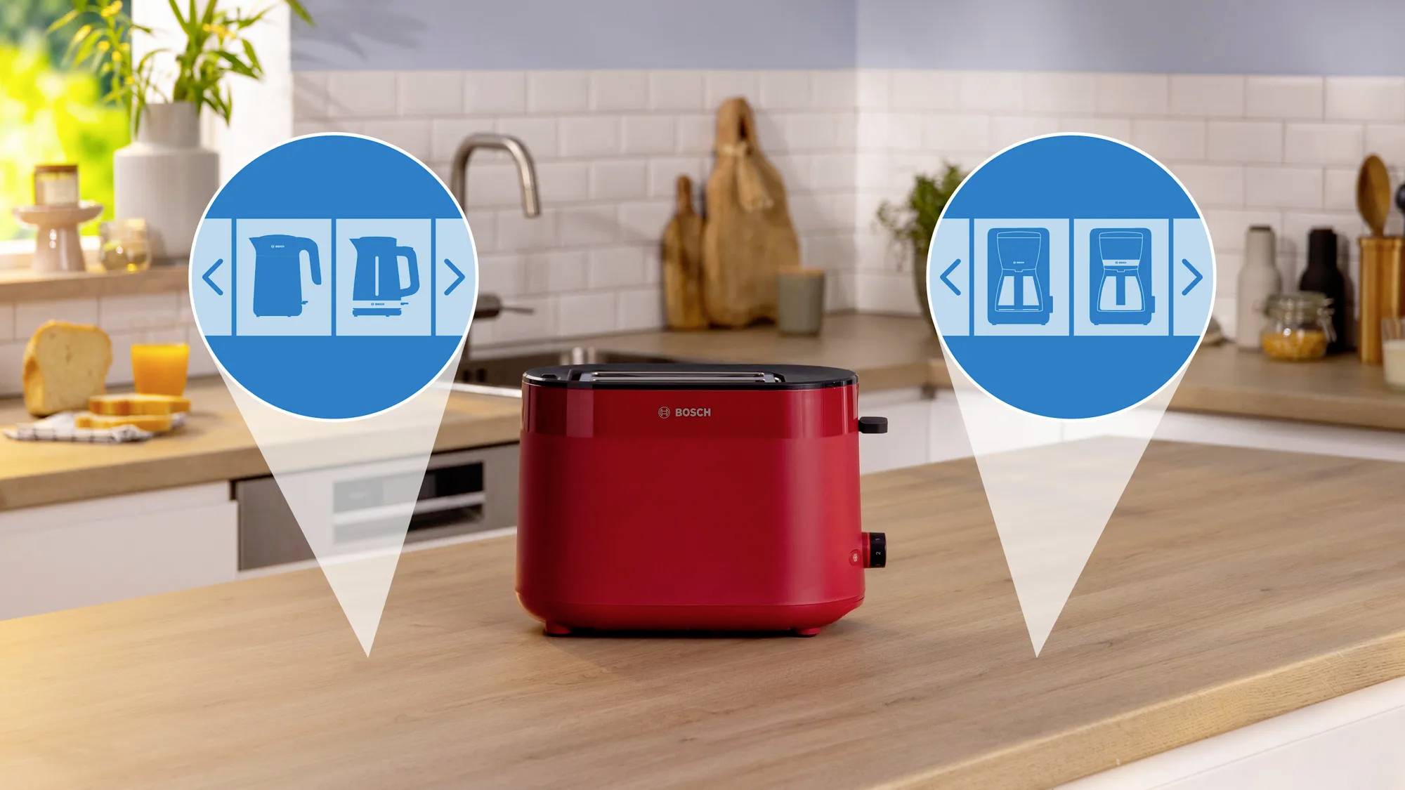 Bosch Kompakt Toaster MyMoment, rot Toaster Red