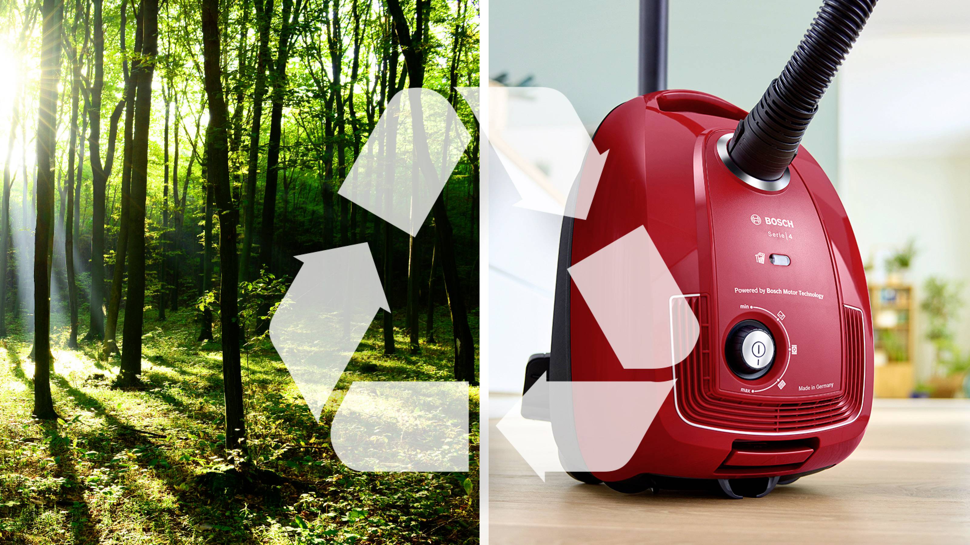 Bosch Staubsauger mit Beutel, Serie 4, rot Bagged vacuum cleaner