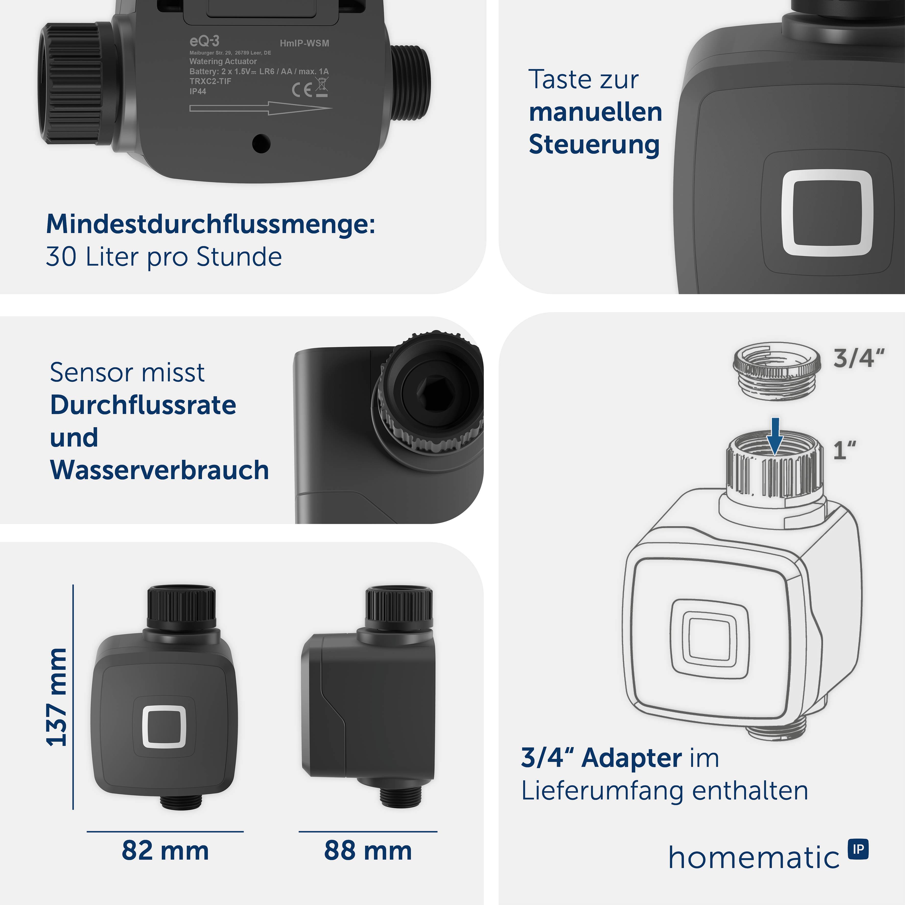 Homematic IP Wireless Wireless irrigation controller HmIP-WSM