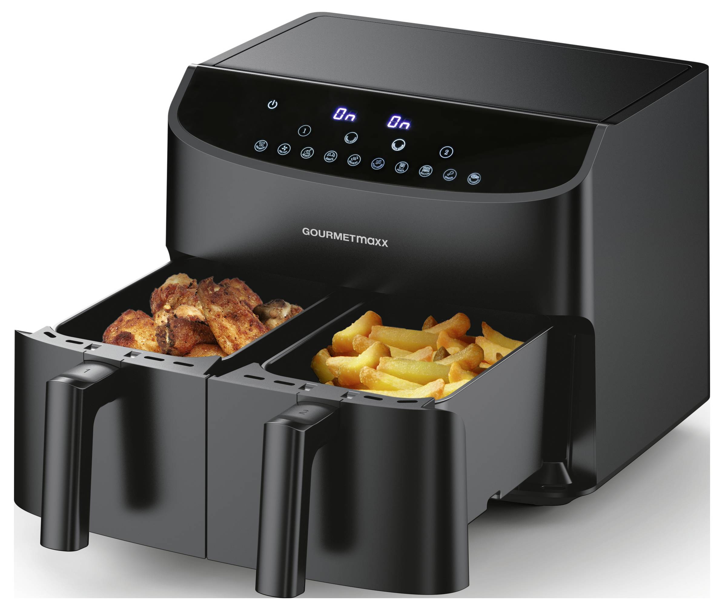 GourmetMaxx Air fryer 7 l Black