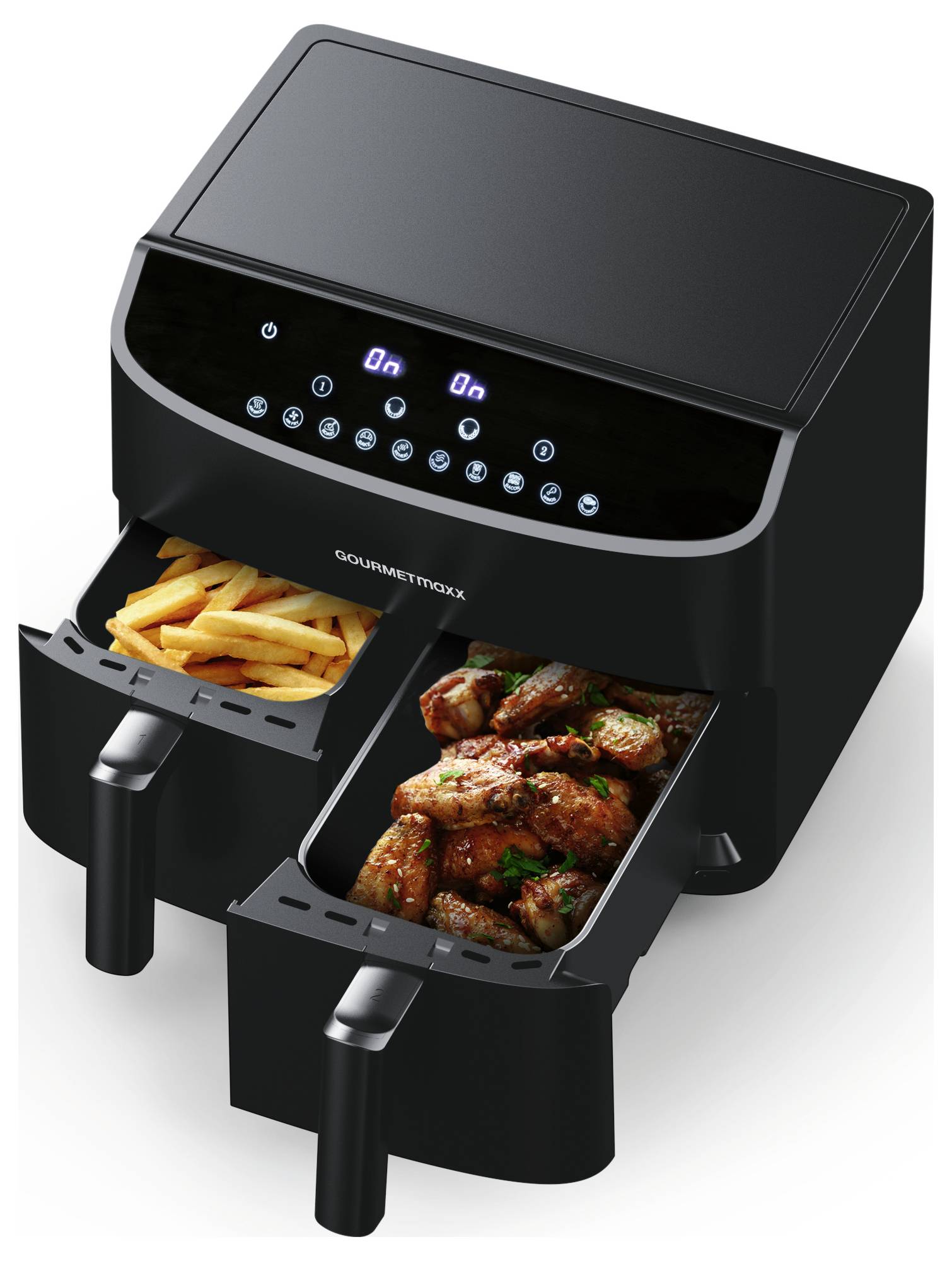 GourmetMaxx Air fryer 7 l Black