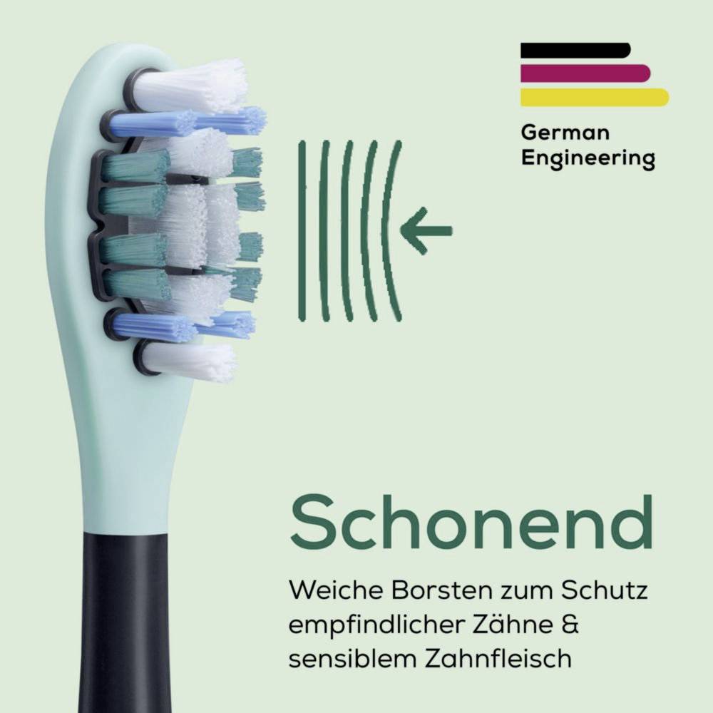 Beurer Bürstenköpfe Prem. Protection Plus 4 St. 10523 Spare brushes Black, Turquoise