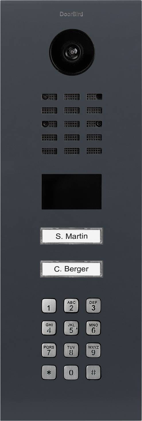 DoorBird D2102KV Door intercom LAN Outdoor panel RAL 7016 (semi-gloss)