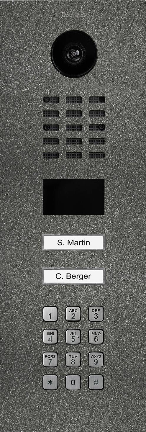 DoorBird D2102KV Door intercom LAN Outdoor panel Iron mica (semi-gloss)