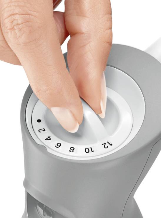 Bosch ErgoMixx Stabmixer, 600 Watt, Edelstahl-Mixfuß, Zerkleinerer, weißgrau Hand-held blender White grey