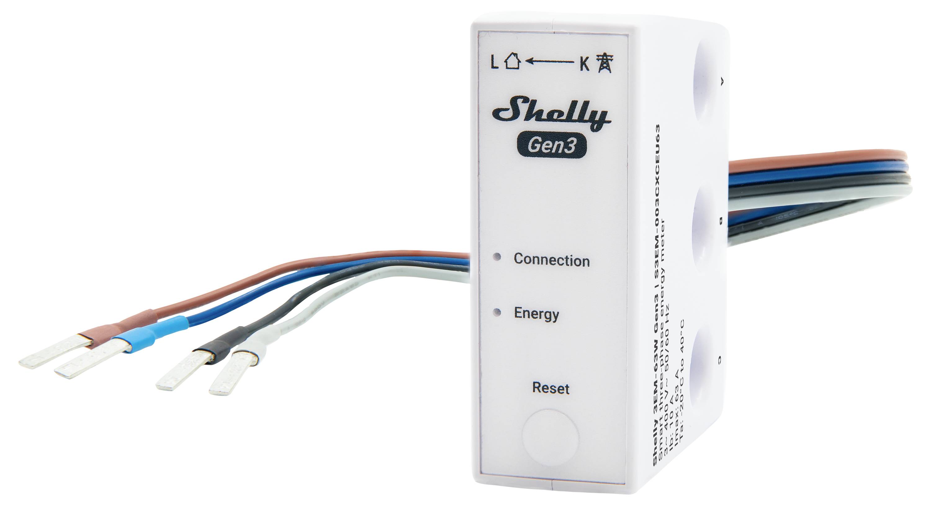 Shelly 3EM-63W Gen3 Electricity meter