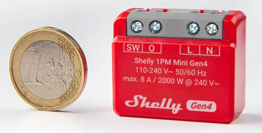 Shelly 1PM Mini Gen4 Wireless switch