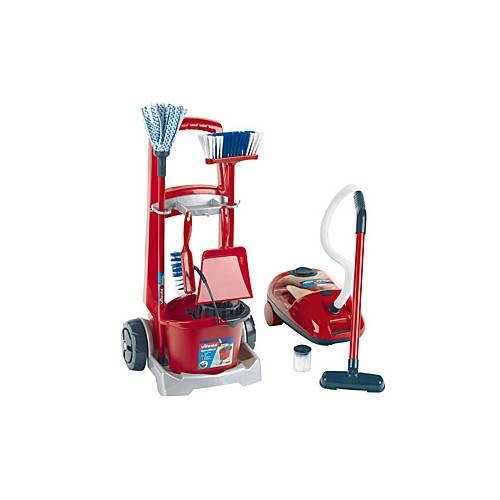 Theo small Vileda cleaning trolley + vacuum cleaner