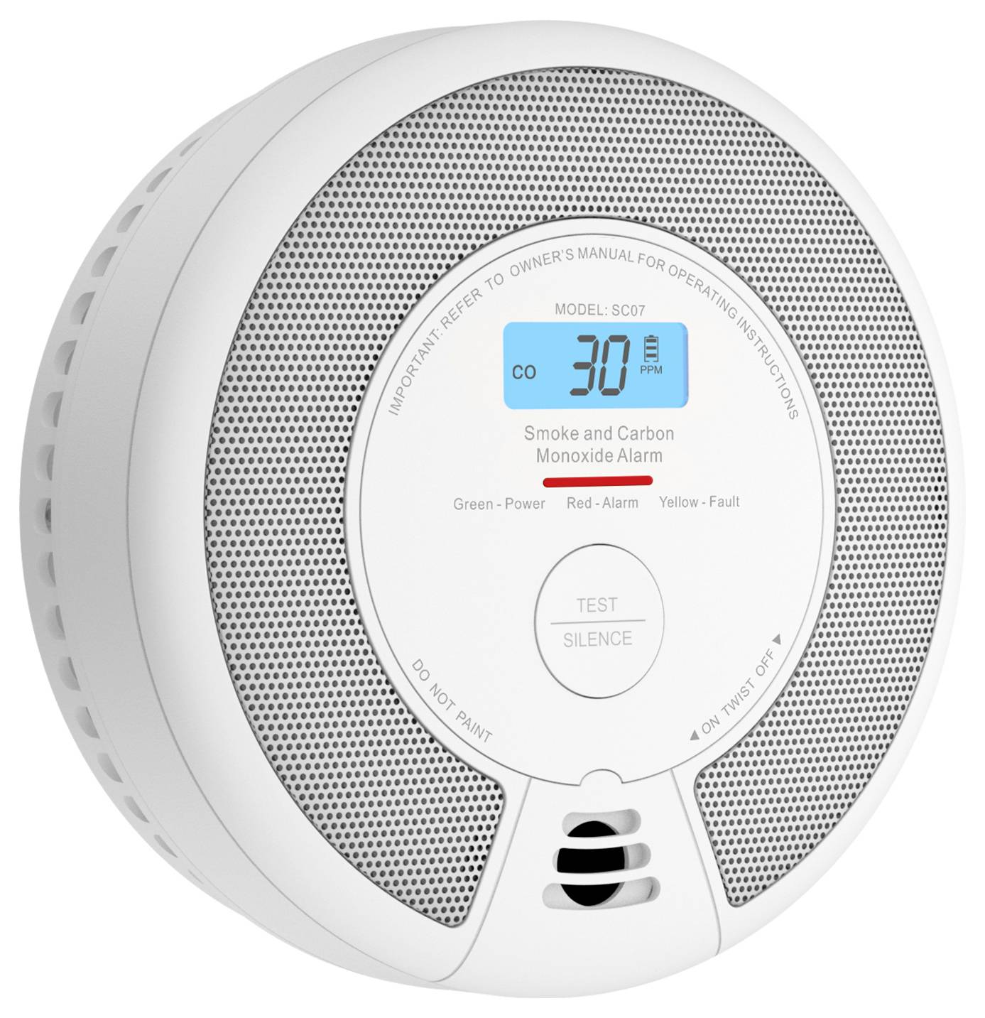 X-Sense SC07 Smoke and CO detector (W x H x D) 146 x 51 x 146 mm