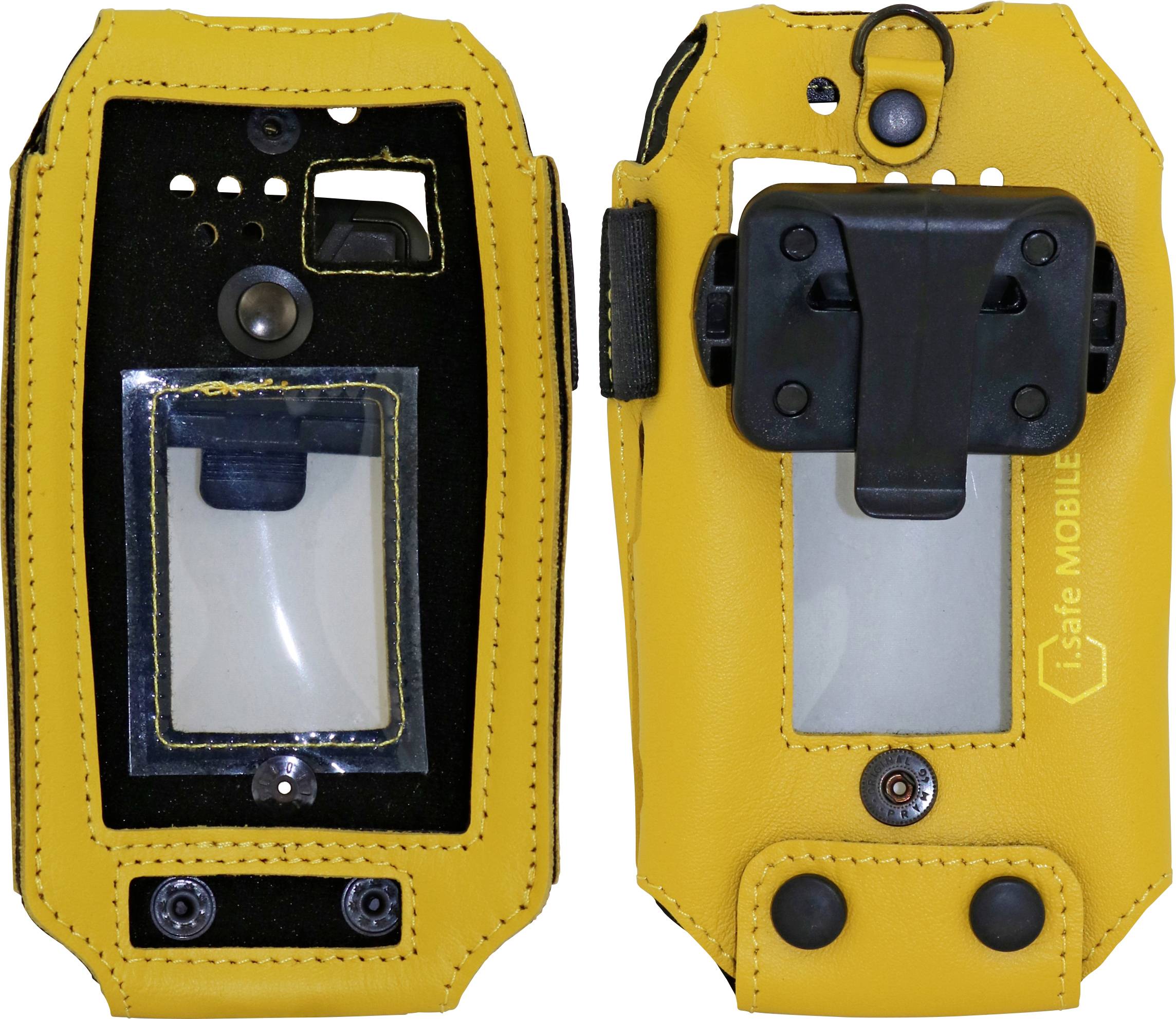 iSafe MOBILE Leather Case yellow IS530.x/IS520.x Leather bag IS530.1, IS530.M1, IS530.2, IS530.RG, IS520.1, IS520.2 Yellow