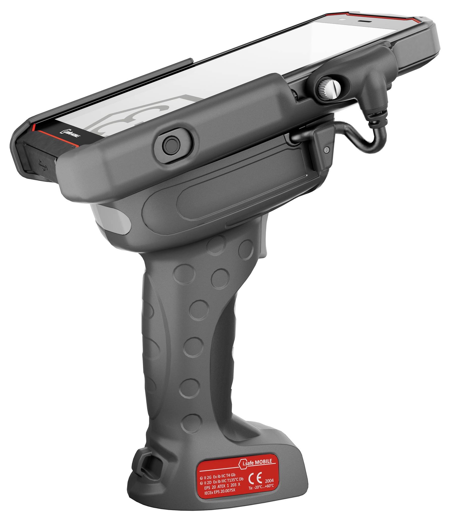 iSafe MOBILE IS-TH2ER.1 Trigger Handle Set Barcode scanner LED Black Handheld incl. base