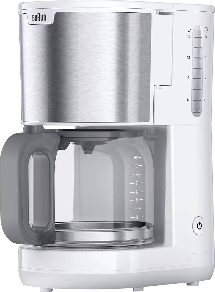 Braun KF 1500 WH Coffee maker White Cup volume=10