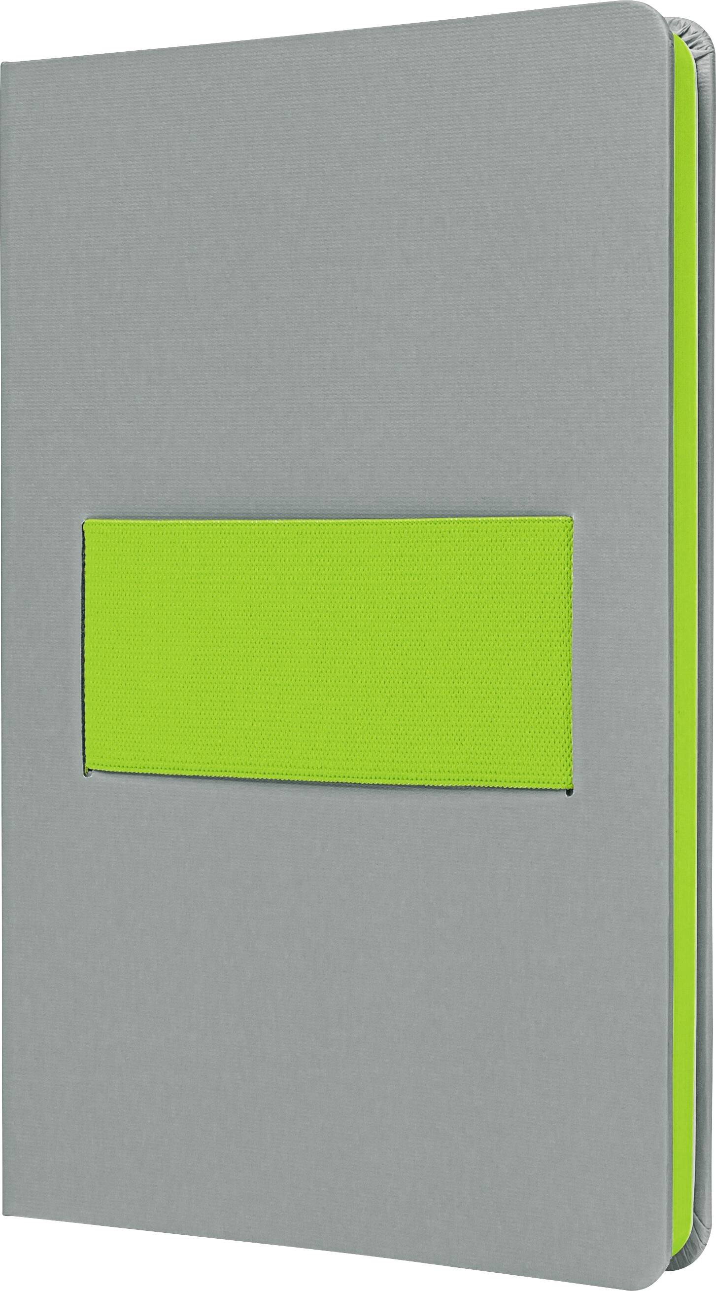 Sigel LS201 Notebook Linescape Hardcover A5 Ruled Light grey, Neon green No. of sheets: 88