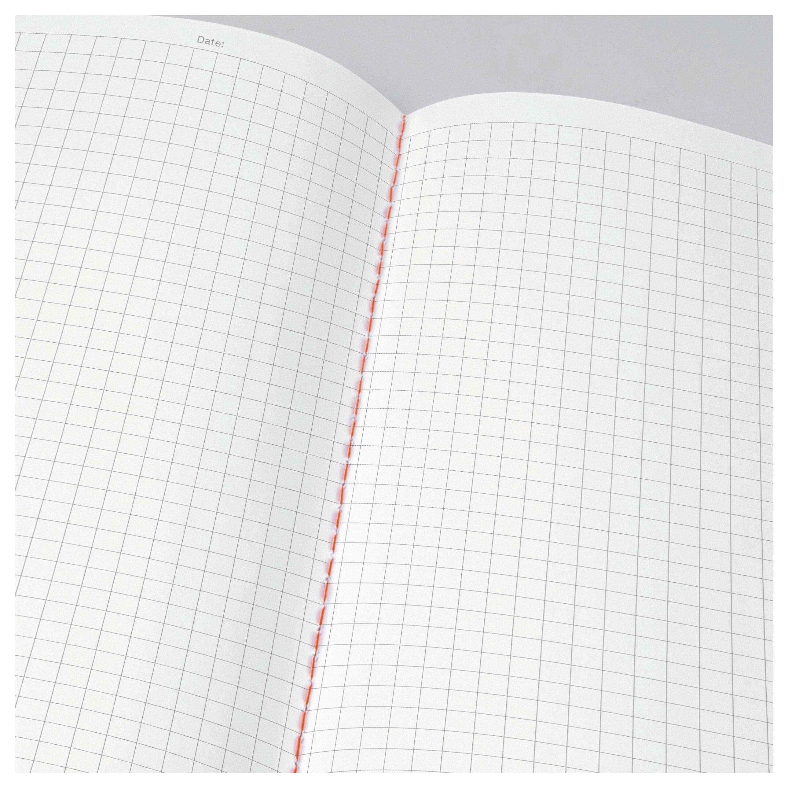 Sigel LS300 Notebook Linescape Softcover 2 pc(s) A5 Squared Light grey, Neon orange No. of sheets: 34
