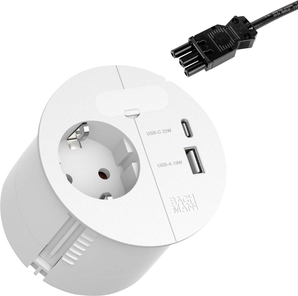 Bachmann 938.303 Worktop socket White