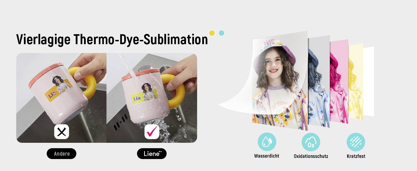 Liene Photo printer Print resolution: 300 x 300 dpi