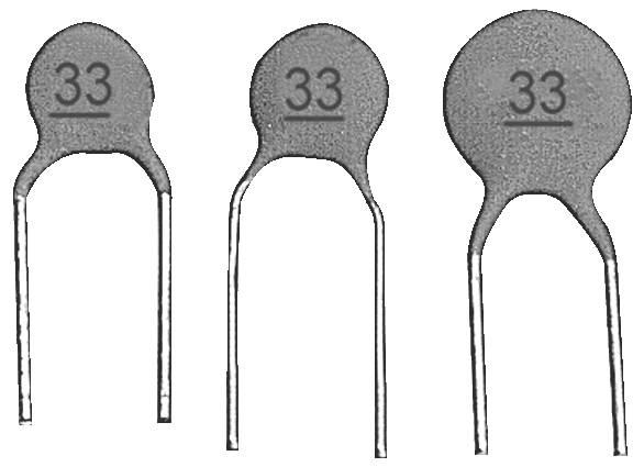 RICHWELL Ceramic capacitor Radial lead 100 V DC 5 %