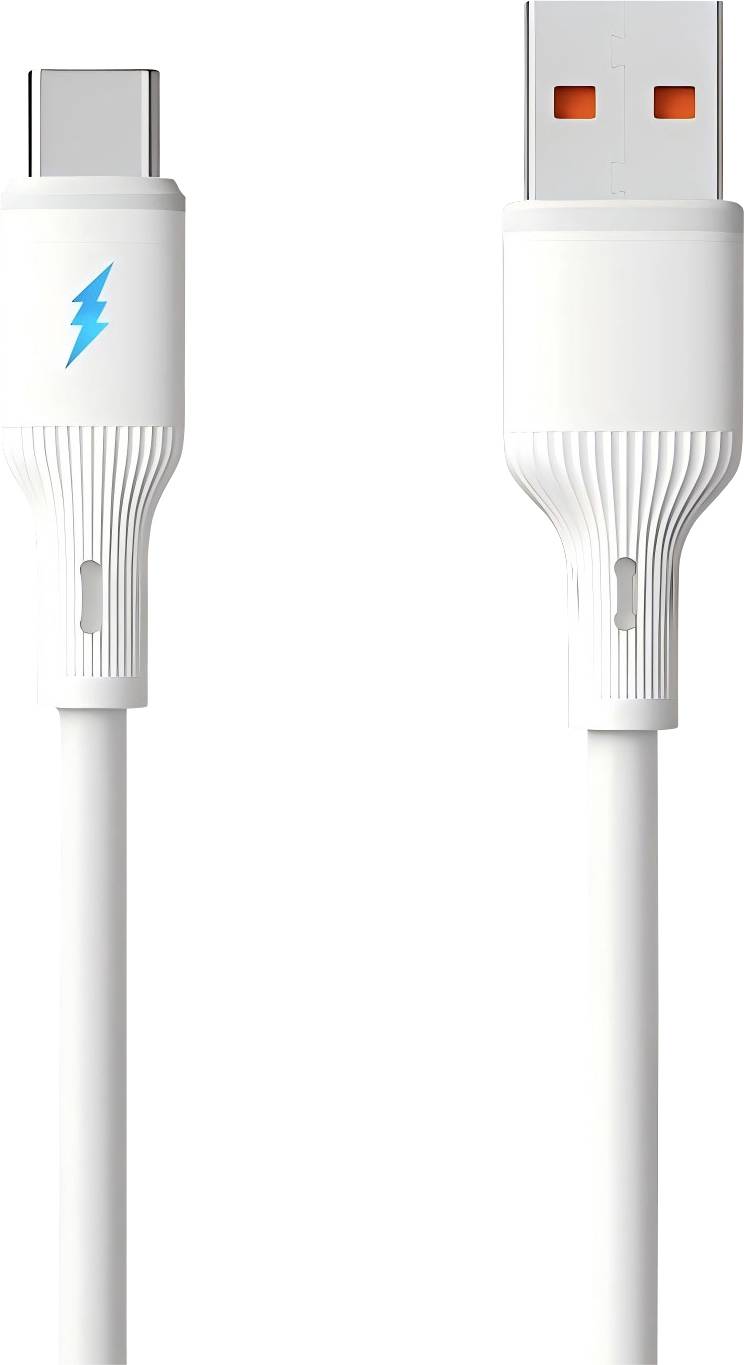 Akyga USB-C cable USB-A plug, USB-C® plug 1.8 m White AK-USB-60