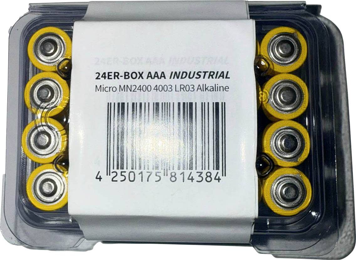 Varta Micro LR03 Battery box Alkali-manganese 1200 mAh, 1300 mAh 1.5 V 24 pc(s)