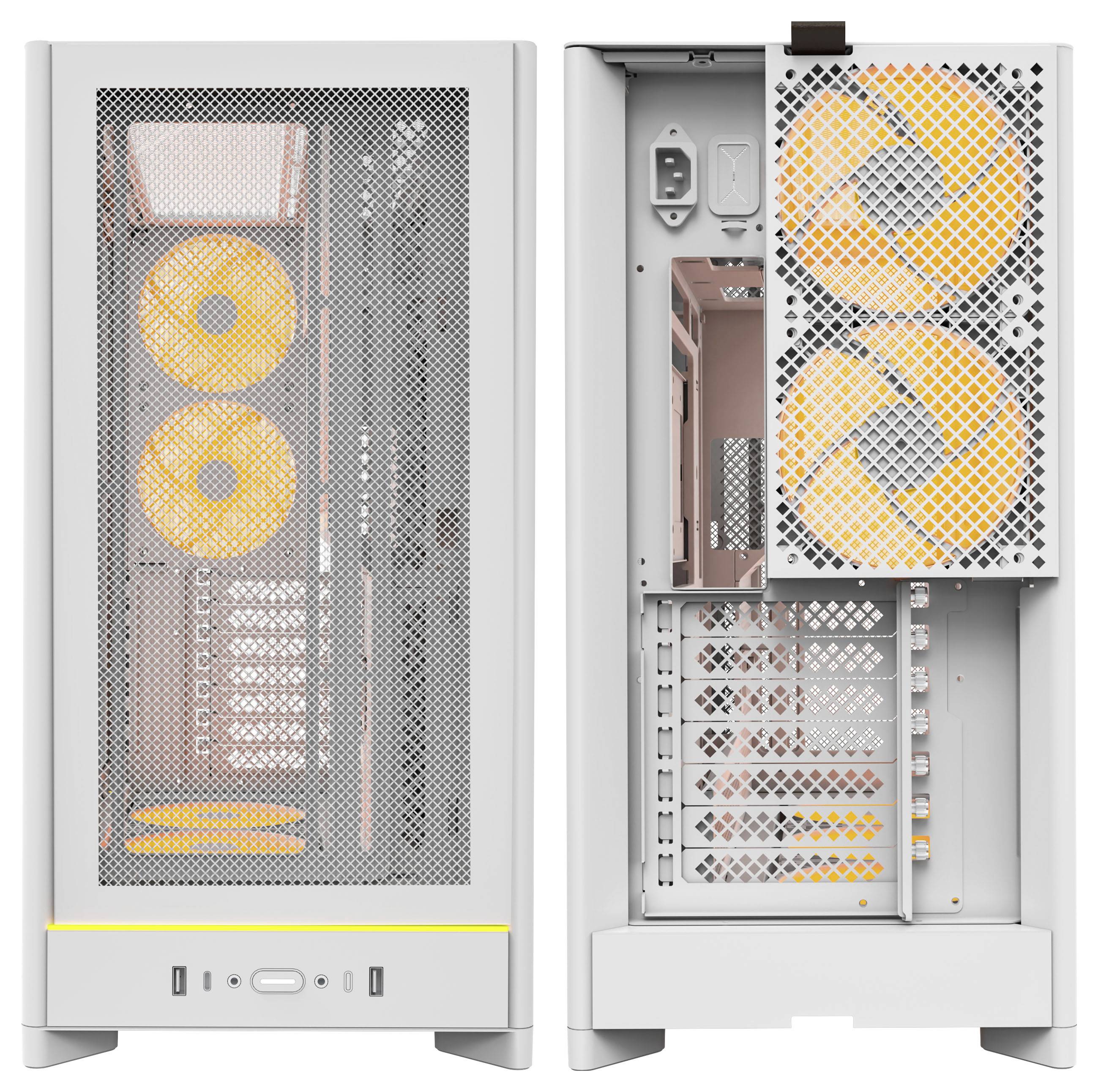 MONTECH Midi tower Casing, Game console casing, PC casing White