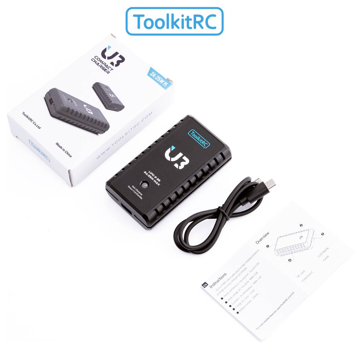 Toolkit RC U3 USB charger LiPolymer
