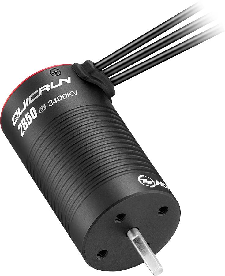 Hobbywing QuicRun 2850SL G2 3400kV Model car brushless motor kV (RPM per volt): 3400