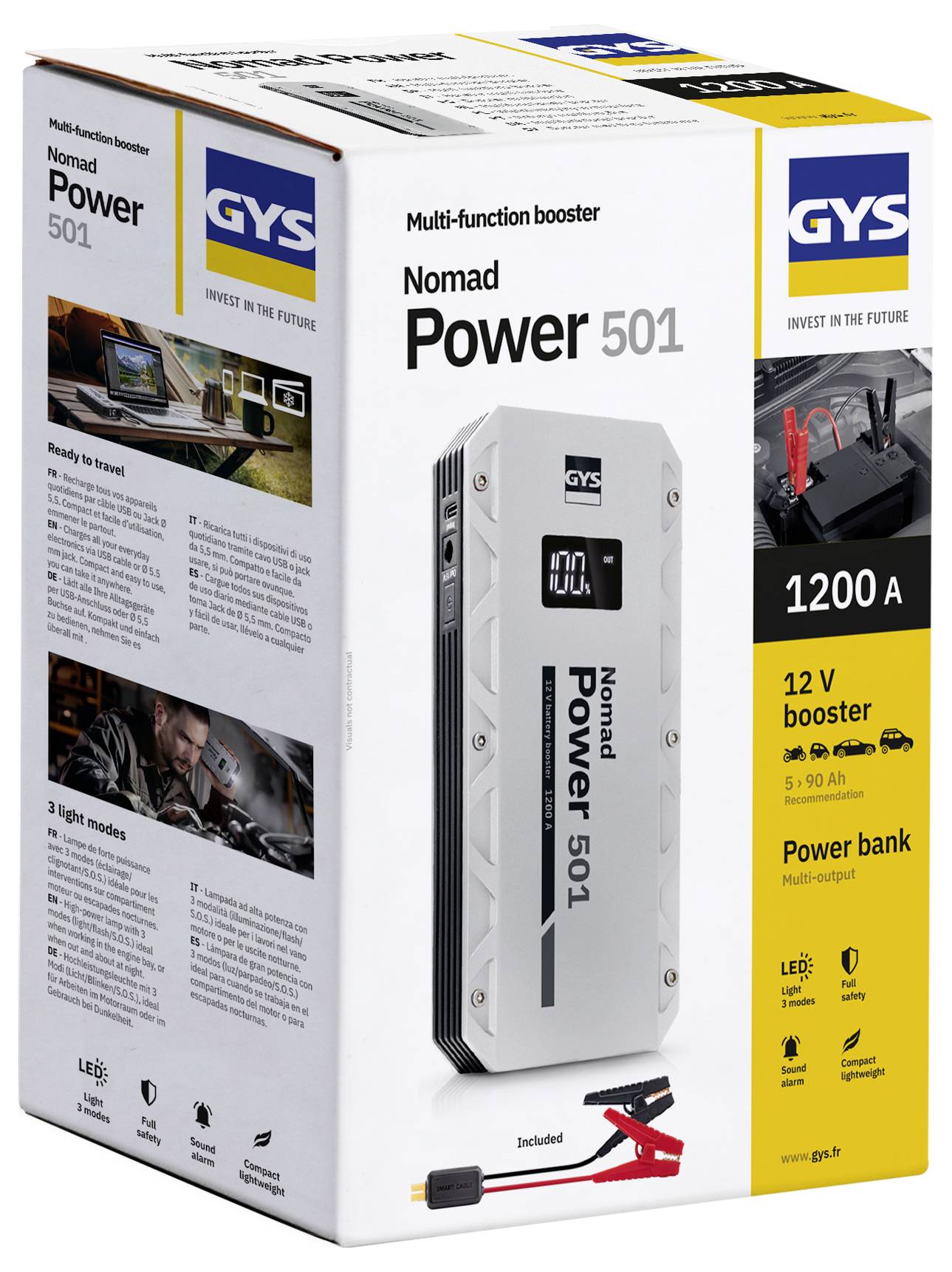 GYS LITHIUM-BOOSTER NOMAD POWER 501 087323 Quick start system