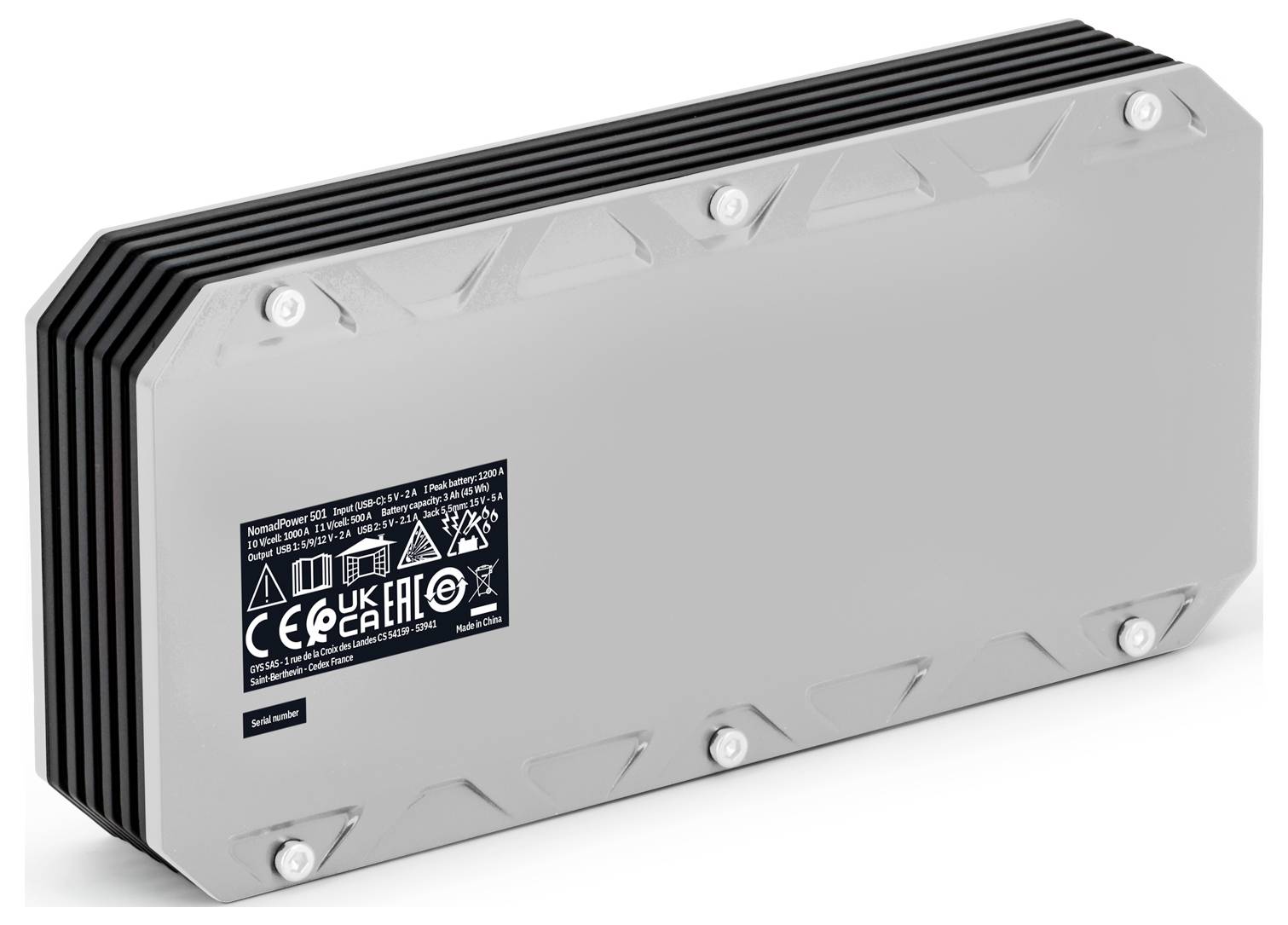 GYS LITHIUM-BOOSTER NOMAD POWER 501 087323 Quick start system