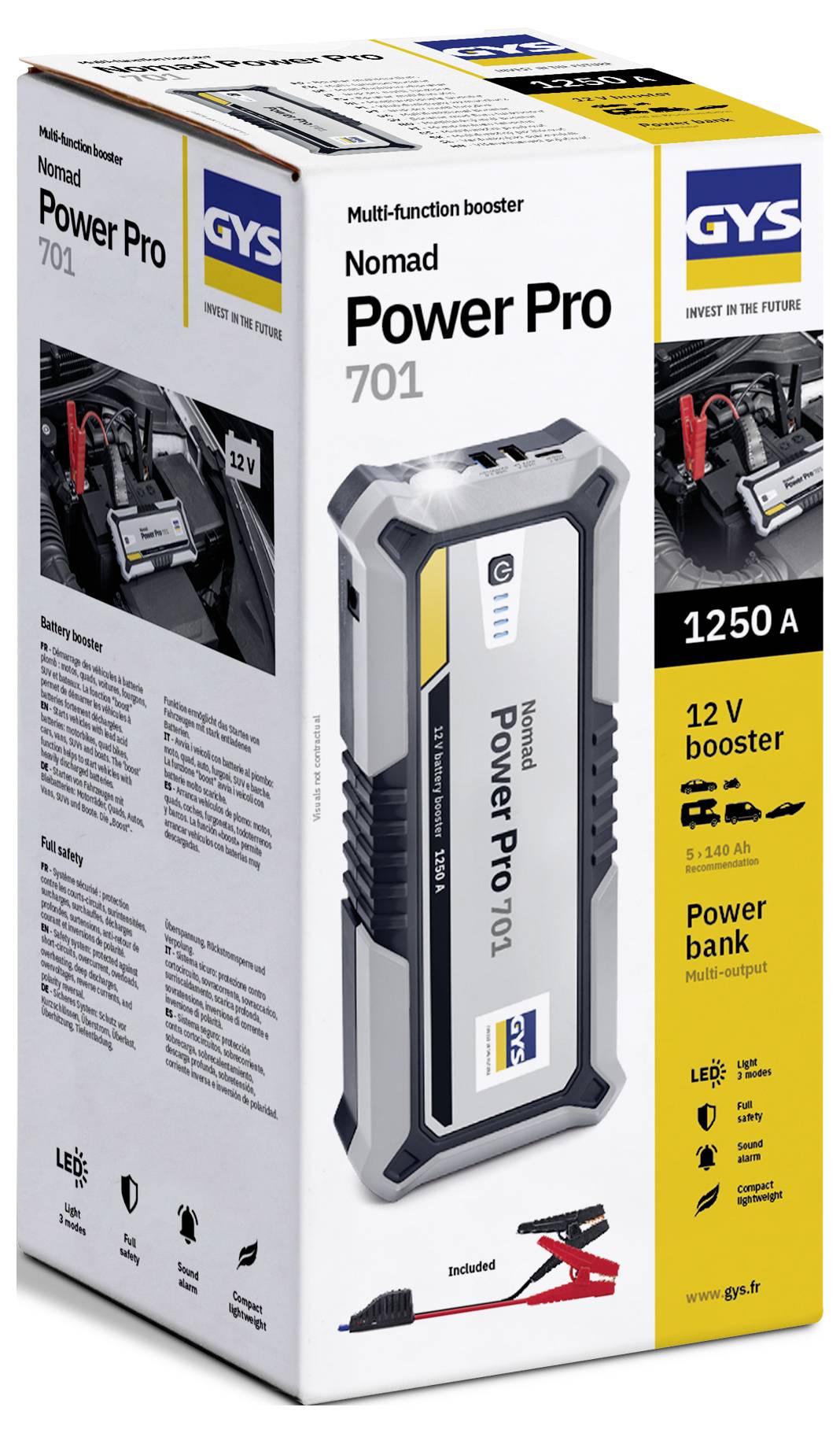GYS LITHIUM-BOOSTER NOMAD POWER 701 PRO 085855 Quick start system