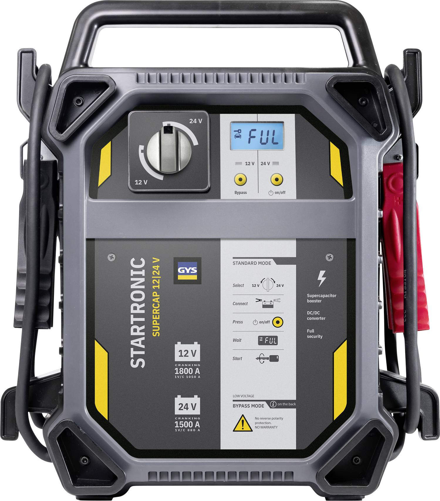 GYS STARTRONIC SUPERCAP 12/24 V 082816 Quick start system 12 V, 24 V