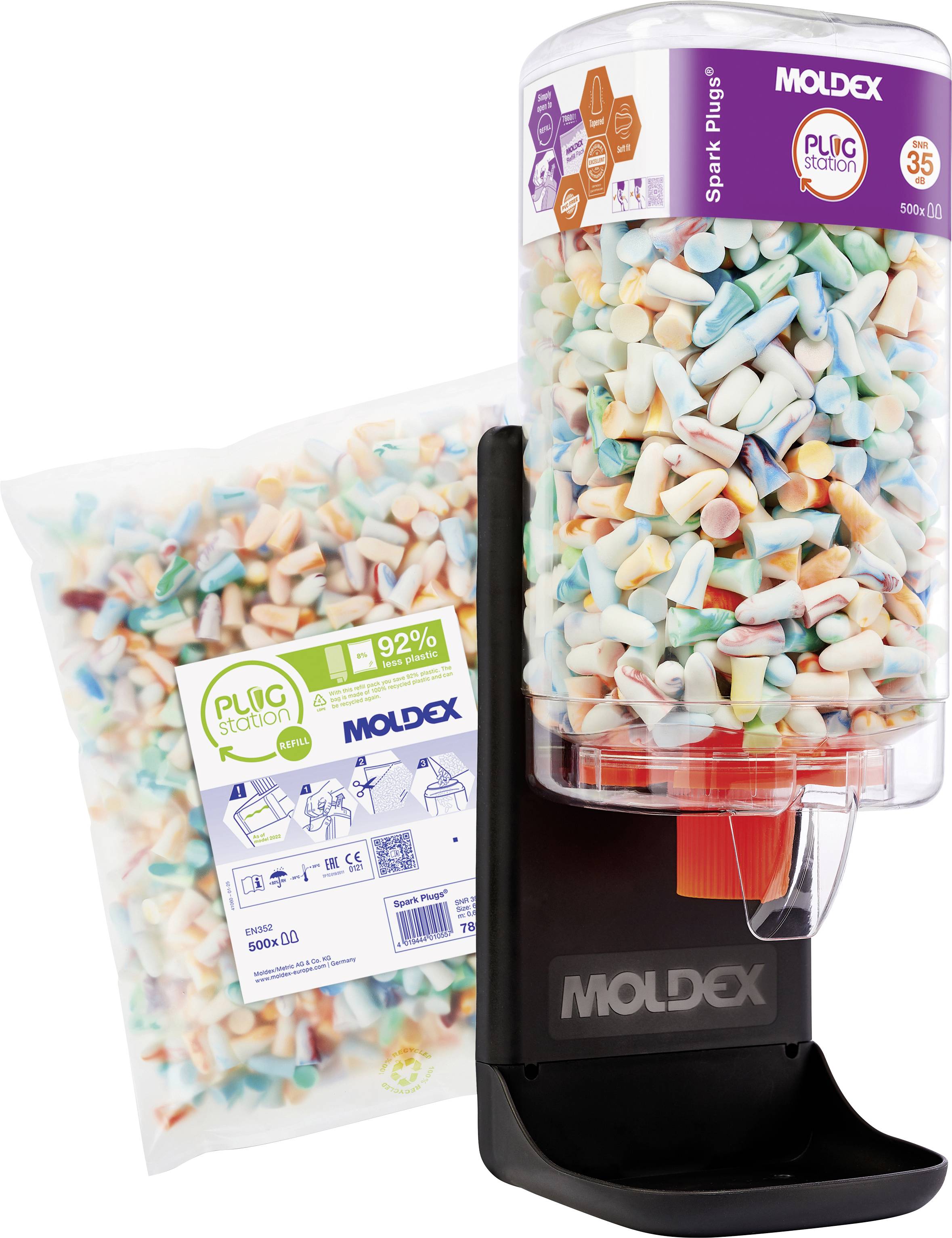 Moldex 789512 Spark Plugs Starter PlugStation Protective ear plug dispenser 35 dB Disposable 1 pc(s)