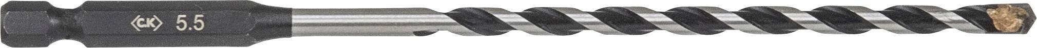 A black and silver cylindrical drill bit with a spiral design, labeled '20.5'.