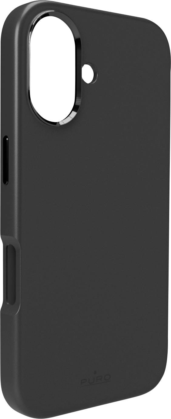 A sleek, black smartphone case with a cutout for the camera and buttons, offering basic protection and style for the device.