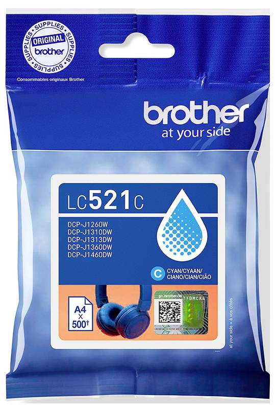 Brother Ink cartridge Brother LC521C - Cyan - original - Kisse Original Cyan LC521C