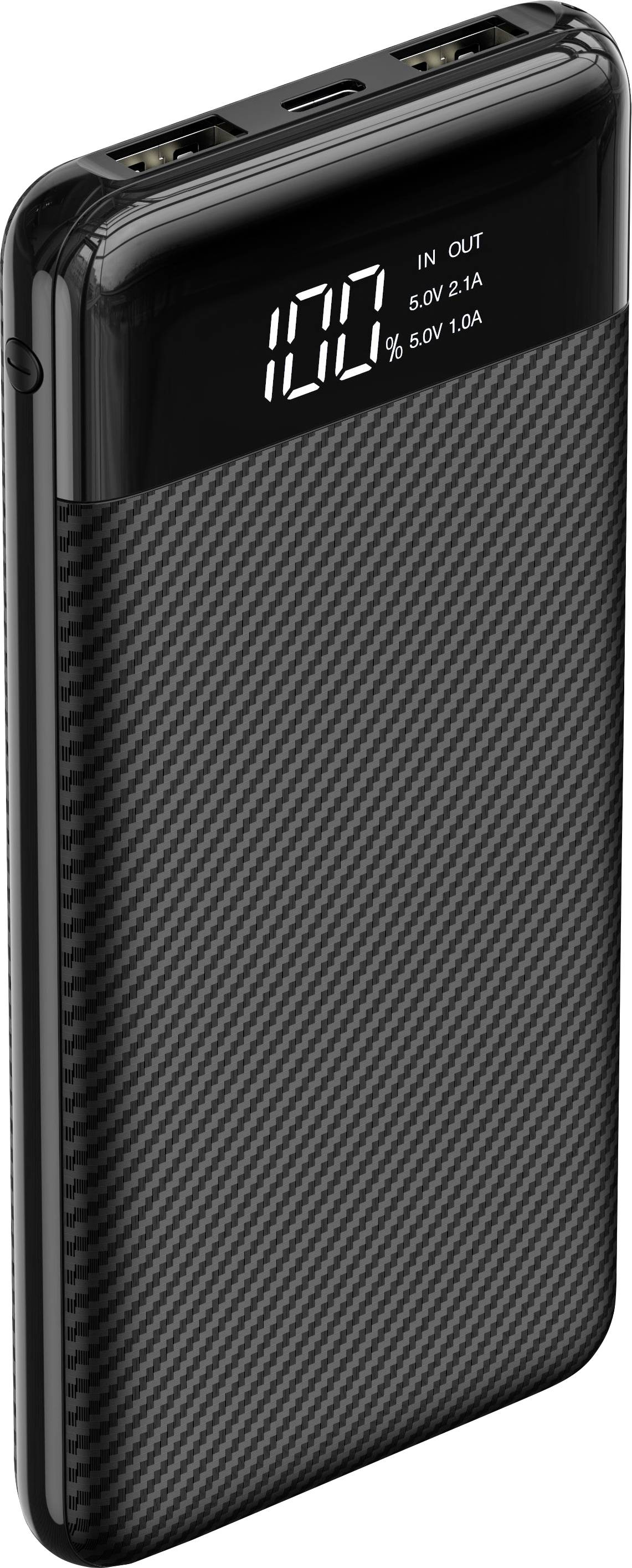 XCell Power bank 10000 mAh LiPo Black Status display