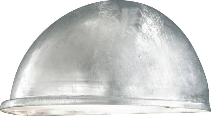 A shiny, metallic dome-shaped object is centered against a white background, with a smooth surface and subtle texture variations.
