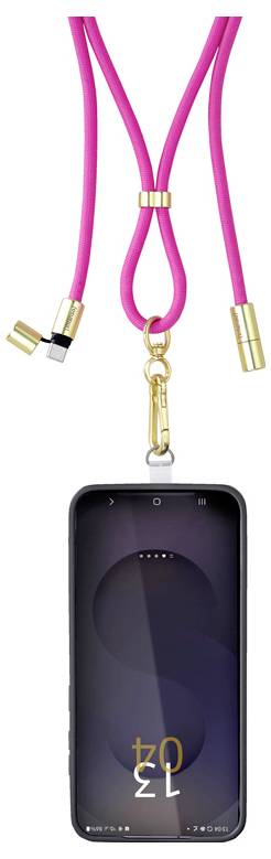 Intenso USB-C cable USB 2.0 USB-C® plug, USB-C® plug 1.65 m Neon pink Mobile phone chain 7991004 Data cable, Charger lead