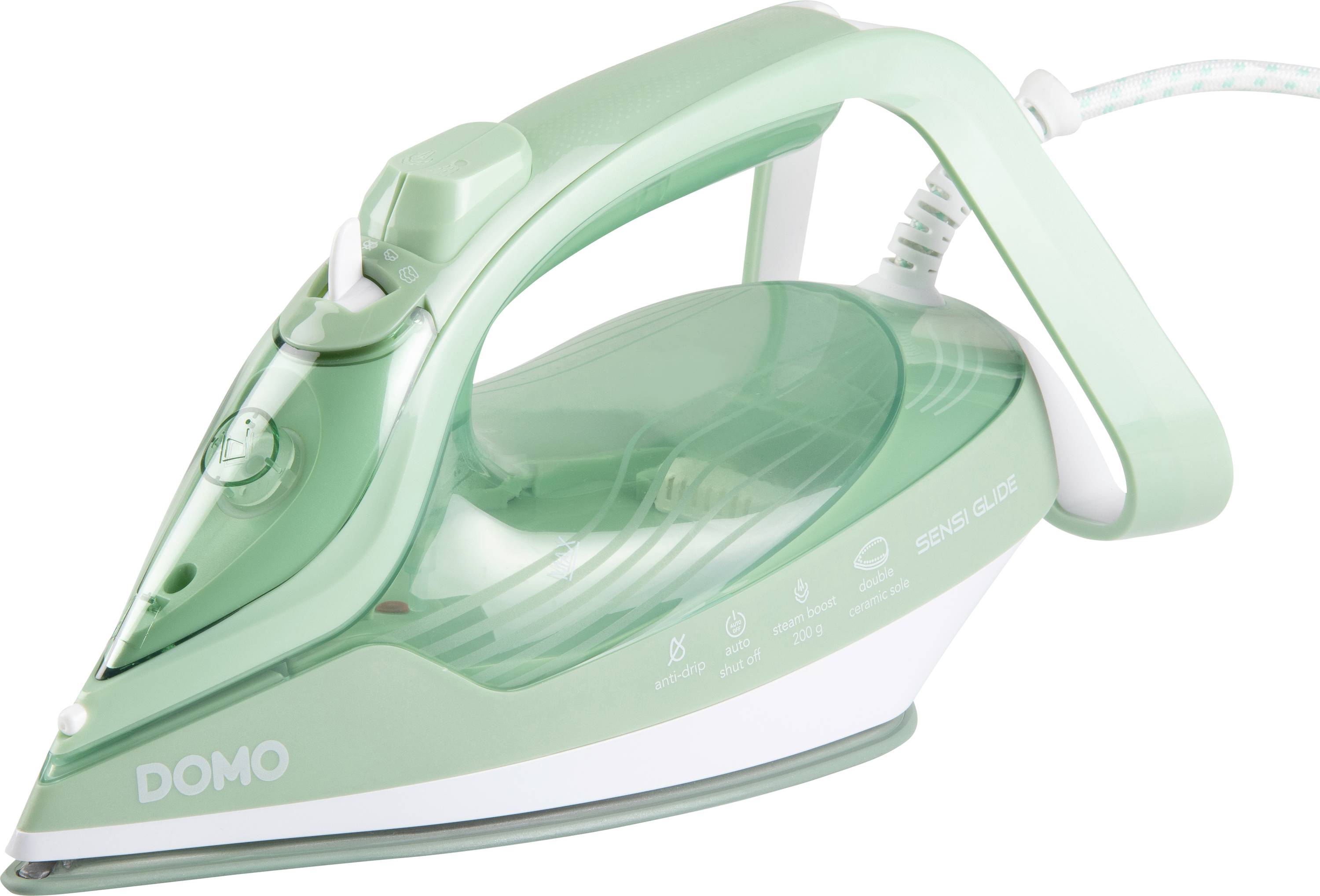 DOMO DAMPFBÜGELEISEN Steam iron Green 2830 W
