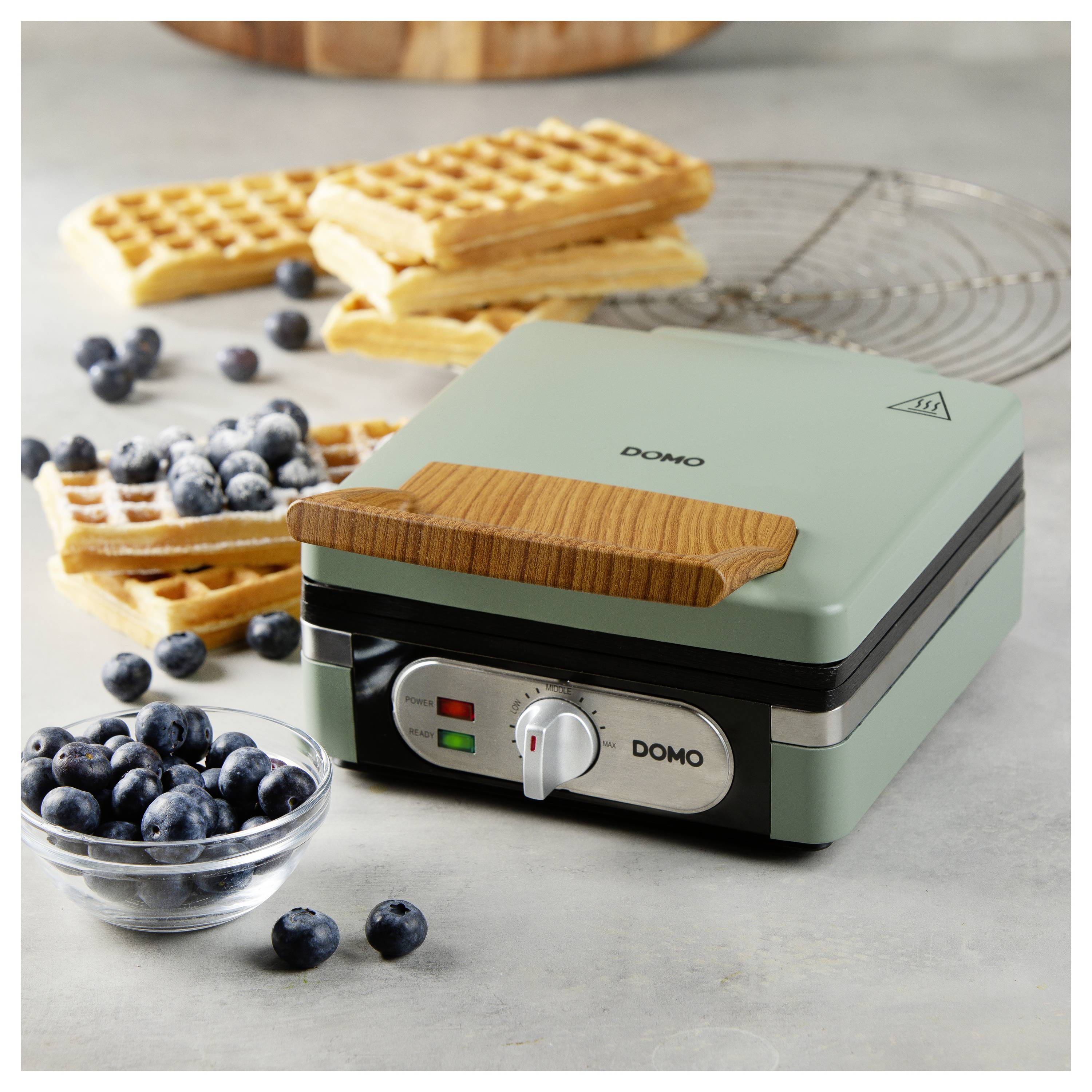 DOMO WAFFELMAKER Waffle maker Sage green