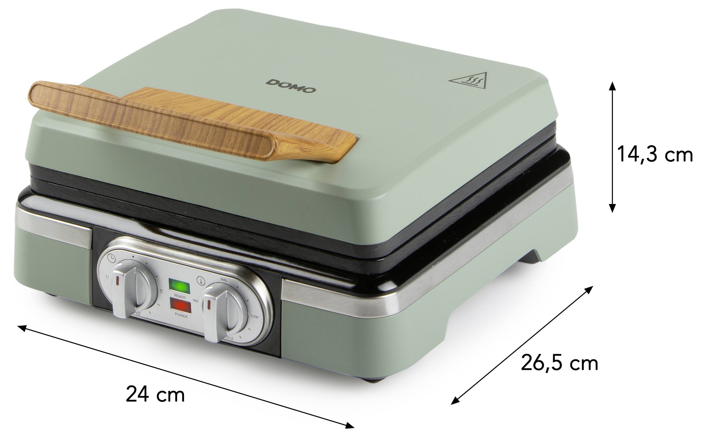 DOMO WAFFELMAKER Waffle maker Sage green