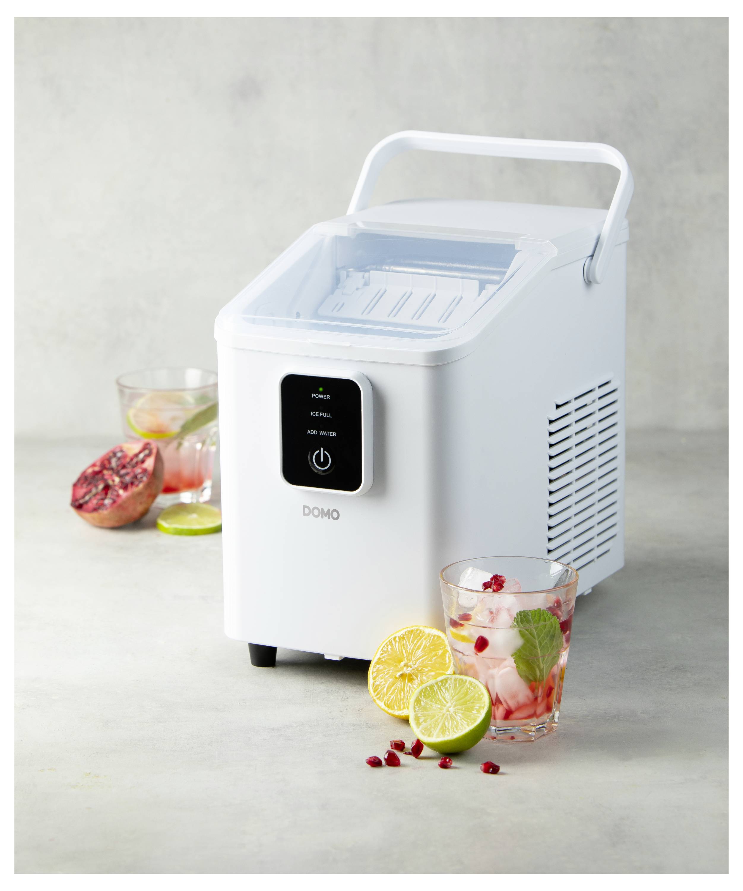 DOMO EISWÜRFELMASCHINE, 0.8L, 12kg in 24Std. Ice cube maker 0.8 l