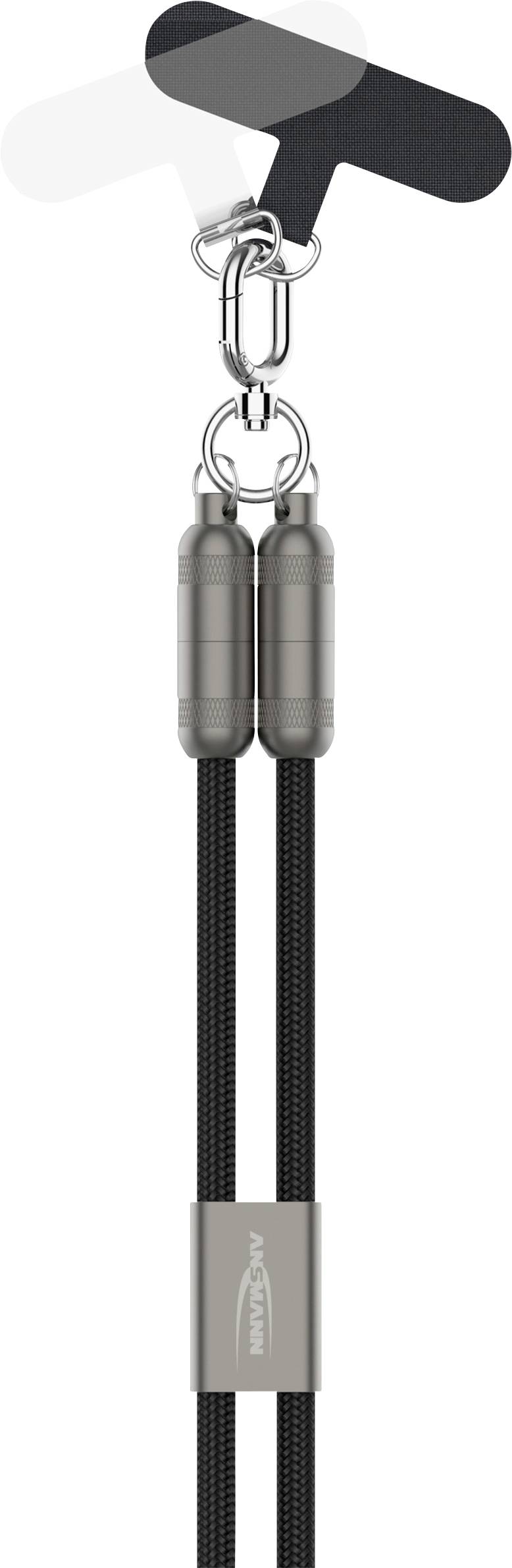 Ansmann USB-C cable USB-C® plug 1.2 m Black 1700-0190