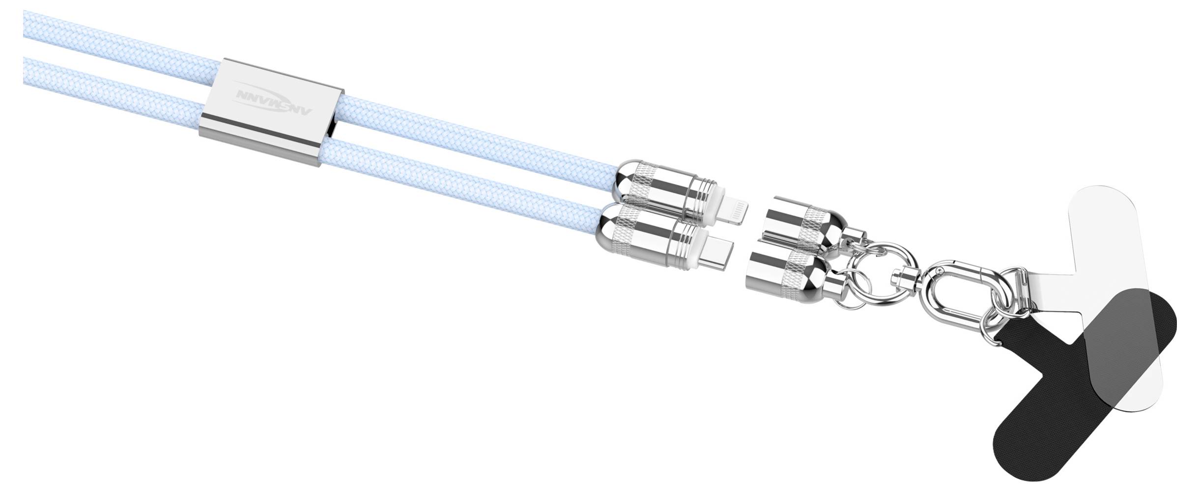 Ansmann USB cable 1.2 m Blue 1700-0194